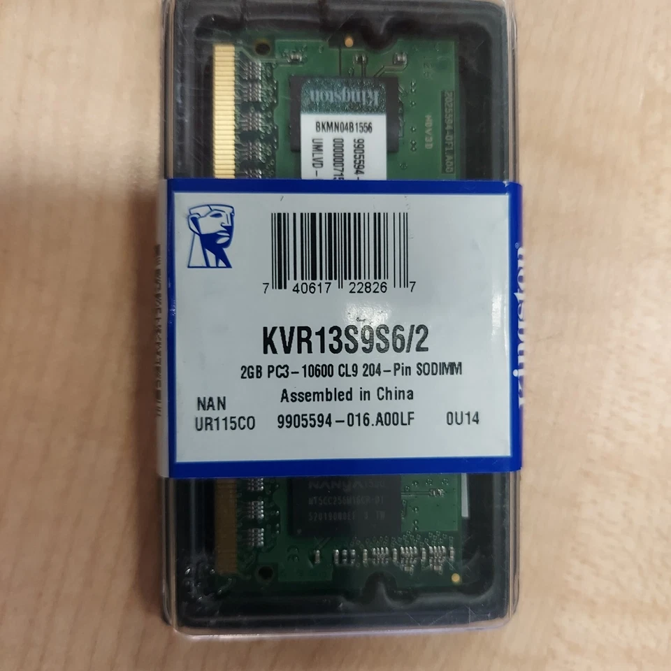 KINGSTON KVR13S9S6/2 CAPACITA' 2GB TIPO MODULO SO DIMM 204-pin TECNOLOGIA DDR3 - Immagine 1 di 1