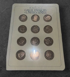 The Danbury Mint Great Patriots Of The U.S. 12 Coins Collectors - Picture 1 of 3