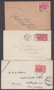 CANADA 1937 KGVI CORONATION FDC's (x3) (ID:271/D49651) - Picture 1 of 1
