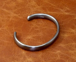 Men's "Oxidised Silver" Solid 925 Silver, Men's Torque, Men's Bangle, Bracelet, - Picture 1 of 11