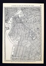 1917 Map - Kings Brooklyn New York City Governor's Island Prospect Park Borough