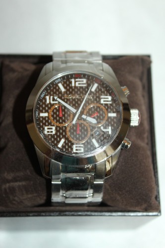 NUOVO! Nuovo con scatola! MICHAEL KORS Orologio Cronografo Acciaio Inox $225 MK8218