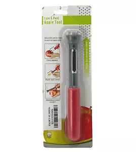 2 in 1 Handheld Apple Corer Remover & Stainless Steel Peeler - New - Picture 1 of 6