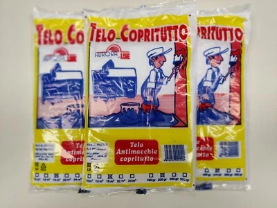 TELO COPRITUTTO PITTURA IMBIANCHINO 4X4 200GR SALVA DIVANO PAVIMENTO SEDIE - Immagine 1 di 2