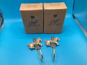 2 NEW Avon Gift Collection Country Notions Decorative Hook "Carousel Horse" - Picture 1 of 5