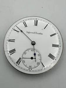 Vintage Ingersoll Trenton 16s 3 Finger Bridge Pocket Watch Movement Parts/Repair - Picture 1 of 6