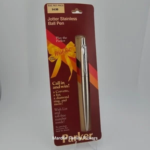 Vintage Parker Jotter Pen Stainless Ltd Ed Wunschliste Spiel 1983 Neu aus altem Lagerbestand USA verpackt - Bild 1 von 5