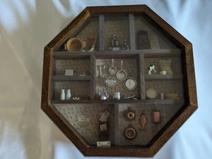 Shadowbox Küchendeko & andere Miniaturartikel Puppenhaus Vintage Diorama - Bild 1 von 17