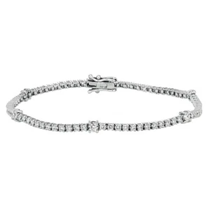 2.00 Carat Natural Diamond Fashion Bracelet G SI 14K White Gold - Picture 1 of 1