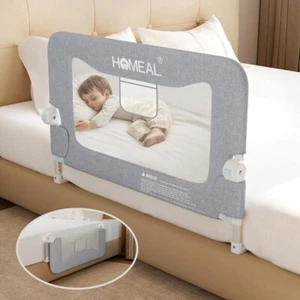 HOMEAL Bed Rail for Toddlers, Foldable Toddler Bed Rails - Picture 1 of 6