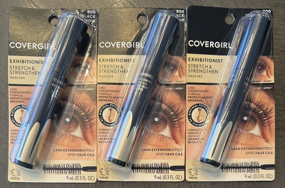 COVERGIRL EXHIBITIONIST STRETCH & STRENGHTEN MASCARA 800 BLACK