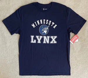 WNBA Minnesota Lynx Unisex Short Sleeve Navy Blue Crew Neck T-Shirt - L - Picture 1 of 6