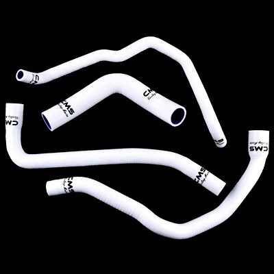 White Silicone Radiator Hose Kit for 2002-2006 Triumph Speed Triple 955i Daytona Foto 1 de 4