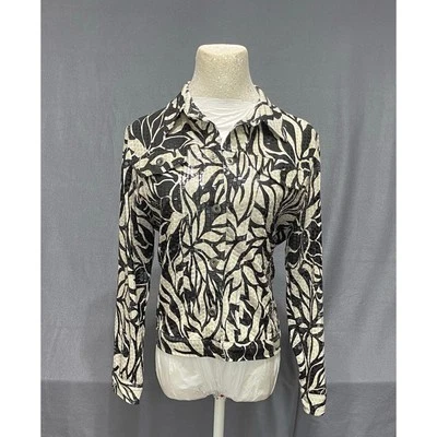 ELEMENTZ button-up jacket sz PM modern bold artsy chic  - Image 1 of 4
