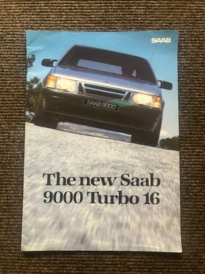 SAAB 9000 TURBO 16 BROCHURE 1984 - RARE - Image 1 of 4