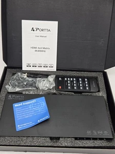 Portta 4x4 HDMI Matrix 4K 60Hz - Picture 1 of 11