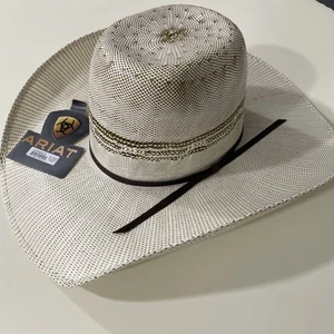 Ariat Bagora Western Brown Band Two Tone Cowboy Hat Unisex Womens Mens New 6 3/4 - Picture 1 of 14