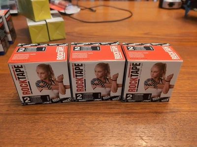 3x RockTape Standard Logo Tape Roll Kinesiology Sports Recovery 2" X 16.4' New - Image 1 of 2