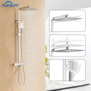 Duschsystem mit Thermostat Regendusche Duschset Handbrause Dusche Duscharmatur - Bild 1 von 16