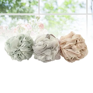 3 pezzi grande spugna bagno rete sfera doccia scrubber puff per accessori bagno - Foto 1 di 11