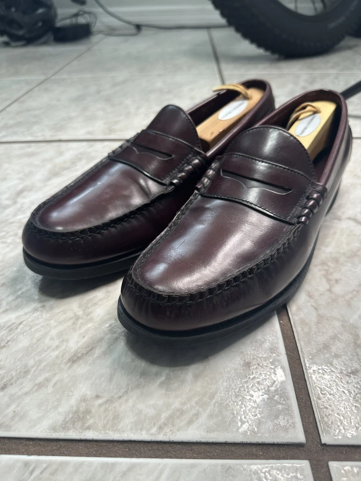 Zapatos sin cordones DresSports by Rockport de cuero borgoña Penny para hombre 11 1/2 Foto 1 de 4