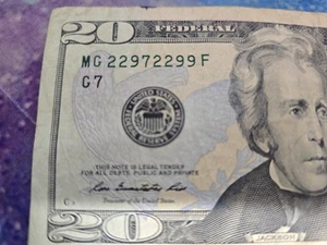 (22972299) TRINARY $20 DOLLAR BILL Fancy number - Bild 1 von 4