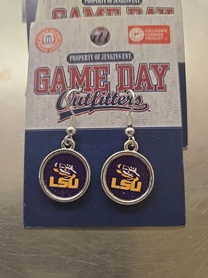 LSU Tigers Game Day Earrings - Image 1 of 2