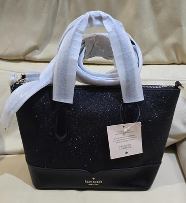 Сумка через плечо Kate Spade New York Lola блестящая черная новая с ценниками - Изображение 1 из 4