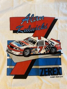 Maglietta grande vintage 1988 Alan Kulwicki Zerex #7 Nascar Winston Cup - Foto 1 di 5