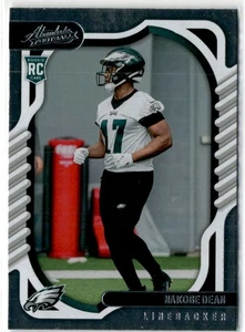 Tarjeta de fútbol americano de novato de la NFL Nkobe Dean - Imagen 1 de 1