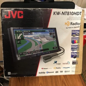 JVC 7" Screen Bluetooth DVD Touch Screen Car Stereo In-Dash Receiver KW-NT810HDT - Picture 1 of 17