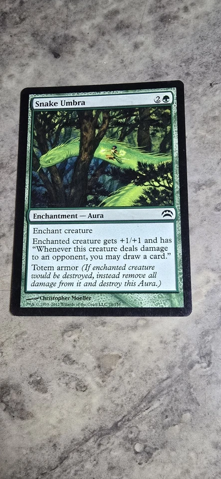 Snake Umbra Planechase Anthology Regular Enchantment Aura Common MTG LP  - Image 1 of 1