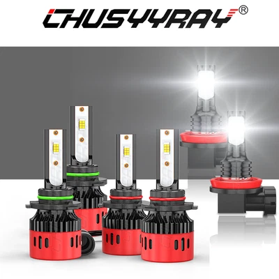 For Lexus ES 350 2008-2017 COMBO 9005+9006 LED Headlight H11 Fog Light Bulbs - Image 1 of 4