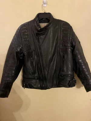 Men’s Reiss Leather Motorcycle Jacket Size Small 2 Zipper Options - Image 1 of 4