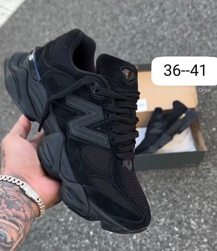 New Balance 9060 Full Black Scarpe Uomo Donna da Ginnastica