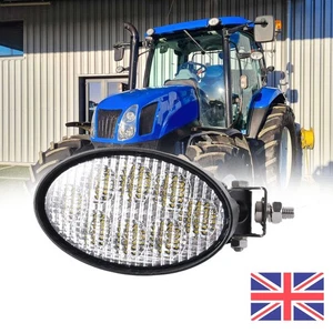Oval Tractor LED Flood Light Fits New Holland T, T6, T7, T6000 and T7000 Series - Picture 1 of 8
