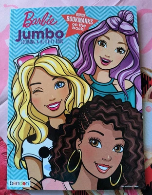 Barbie Jumbo Coloring & Activity Book with Tear & Share Pages New! Free Shipping Foto 1 de 4