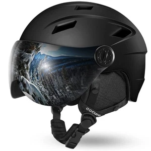 Casco de esquí con visera de lente VLT 18% ideal para esquí, peso ligero y - Imagen 1 de 5