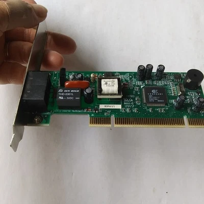 Vintage PCI 56K Dial-Up Fax Modem Card Conexant Chipset THD-0301L - Image 1 of 3