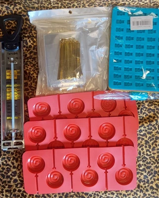 Termômetro Taylor Candy/Jelly Deep Fry, moldes de sucção, moldes de urso de goma PACOTE - Imagem 1 de 4