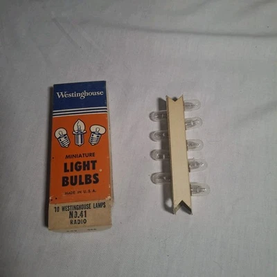 Westinghouse No. 41 Radio Miniature Lamps Light Single Bulbs - Image 1 of 4