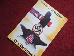 WW2 GERMAN POSTERS IN OCCUPIED FRANCE -33 - Picture 1 of 1
