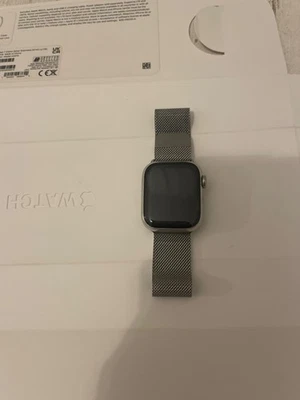 Apple Watch Series 7 with 41mm Silver Milanese Strap - Image 1 of 4