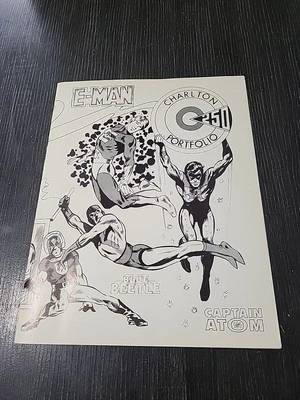 Charlton Portfolio 1974 / PEACEMAKER Cover & Artwork - DITKO BLUE BEETLE - RARE! - Image 1 of 4