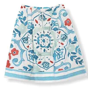 LOFT Damen Blumenmuster plissierter Rock Größe 4 Pastell Aquarelldruck Neu mit Etikett - Bild 1 von 9