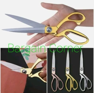 Tailoring Scissor Sewing Cloth Leather Fabric Paper Cutting Sharp Shear Scissors - Picture 1 of 43