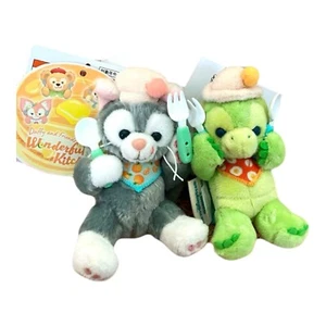 2set New Japan Tokyo Disney Wonderful Kitchen Plush keychain Olu Mel Gelatoni - Picture 1 of 12