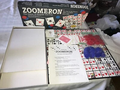 Rare ZOOMERON Strategy PLAYING CARD Board GAME 1st EDITION Bingo + Play COMPLETE - Image 1 of 4