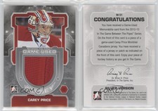 2012-13 ITG Between the Pipes Game-Used Jersey Silver /140 Carey Price #M-51