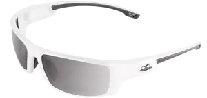 Bullhead Dorado Sicherheits-Sonnenbrille ballistisch bewertet weißes Gestell silber verspiegelt Len - Bild 1 von 1